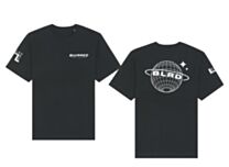 Blurred DnB Relaxed Heavy Oversized Tee - Black