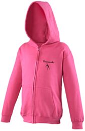 Danceworks Ladies' Hoodie in Pink or Grey (Standard or Full Zip)