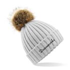 Danceworks Pompom Beanie Hat - Word Logo